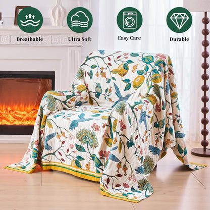 Verdant Aviary Blanket