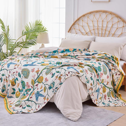 Verdant Aviary Blanket