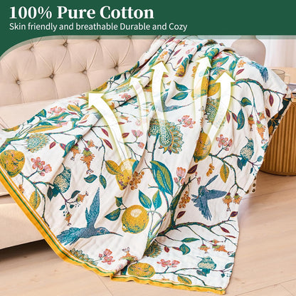 Verdant Aviary Blanket