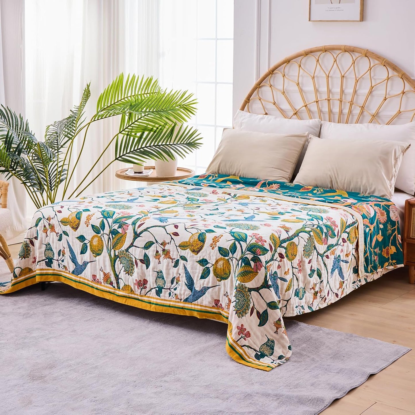 Verdant Aviary Blanket