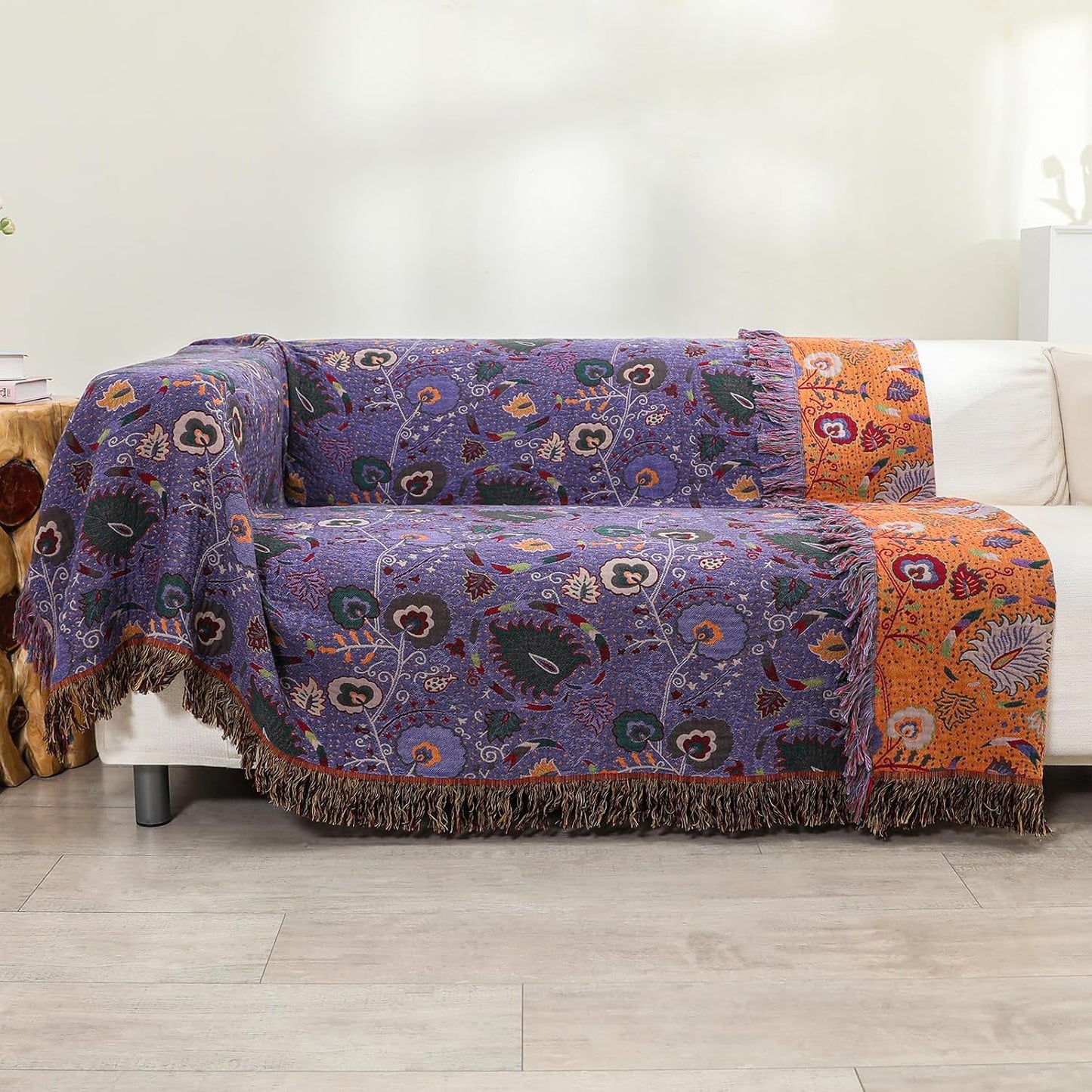 Mystic Marigold Tapestry Blanket