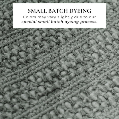 Honeycomb Waffle Eucalyptus Duvet Cover