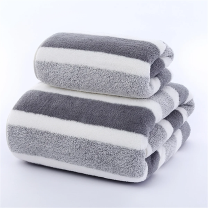 MARISO Quick-Dry Striped Towel Set