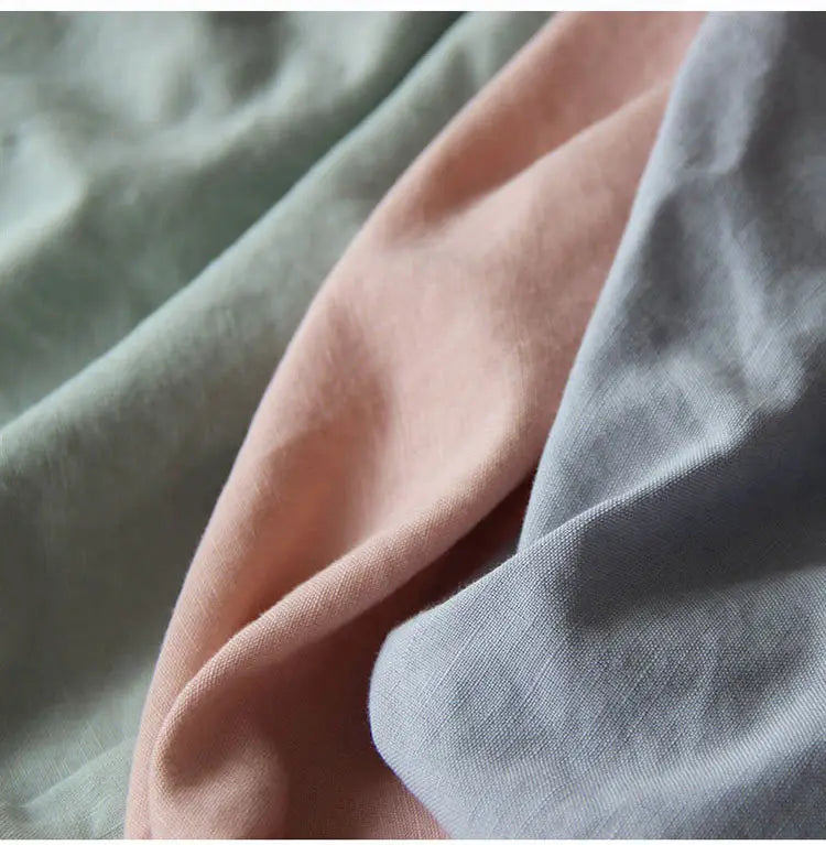 Pure Linen Elastic Fitted Sheet