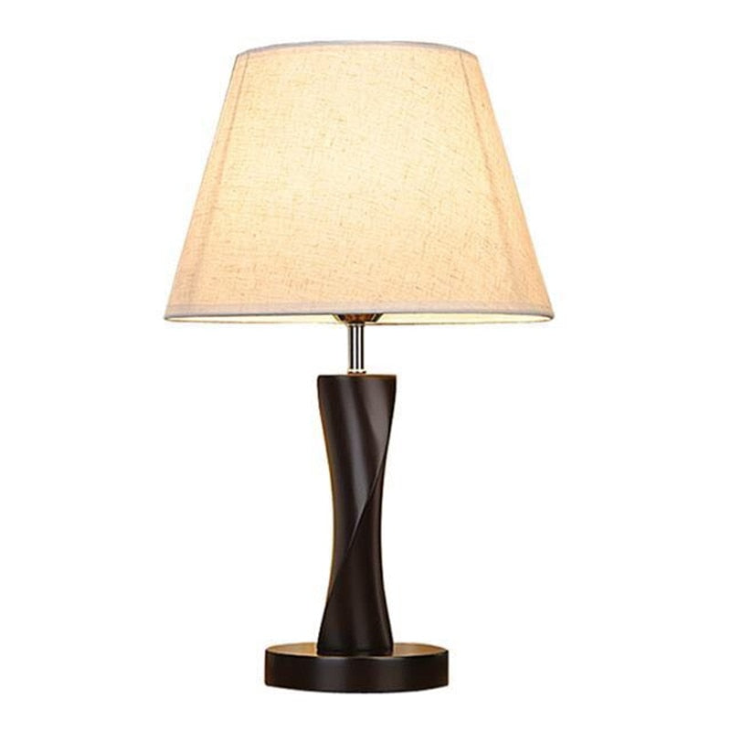 Wooden Retro Bedside Lamp