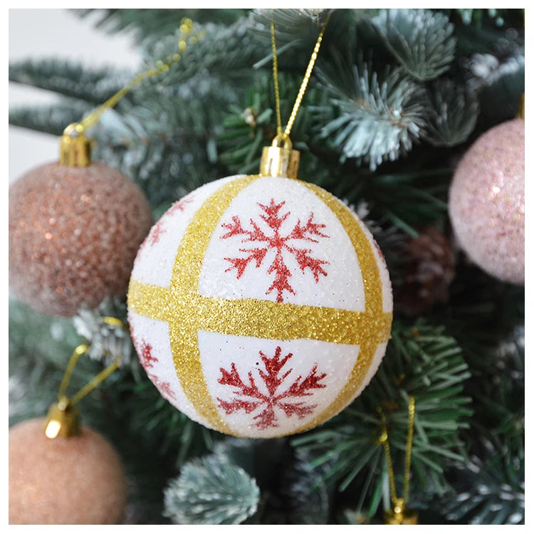 White and Gold Christmas Tree Ornaments