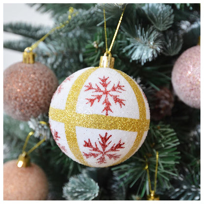 White and Gold Christmas Tree Ornaments