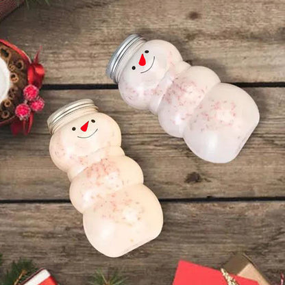 10 pcs Christmas Snowman Bottles With Lids