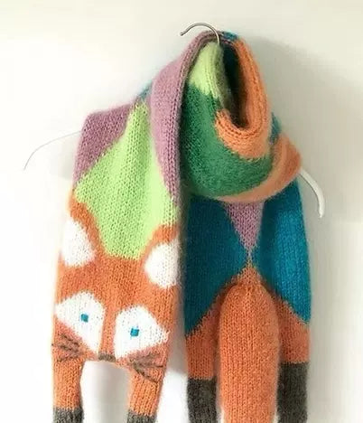 Animals Cartoon Knitted Scarves