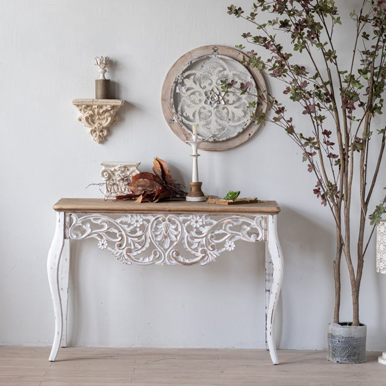 Solid Wood American Antique Console Table