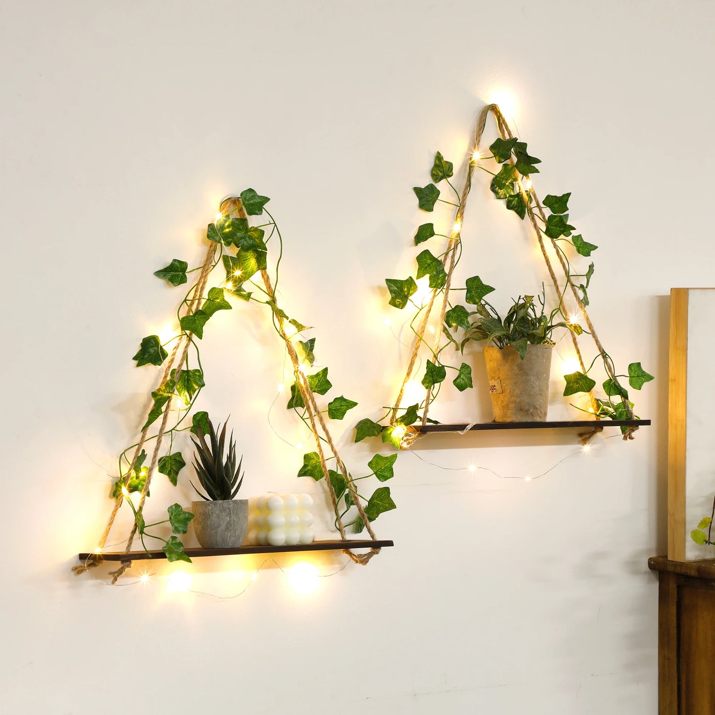 GlowLeaf Triangle Shelf