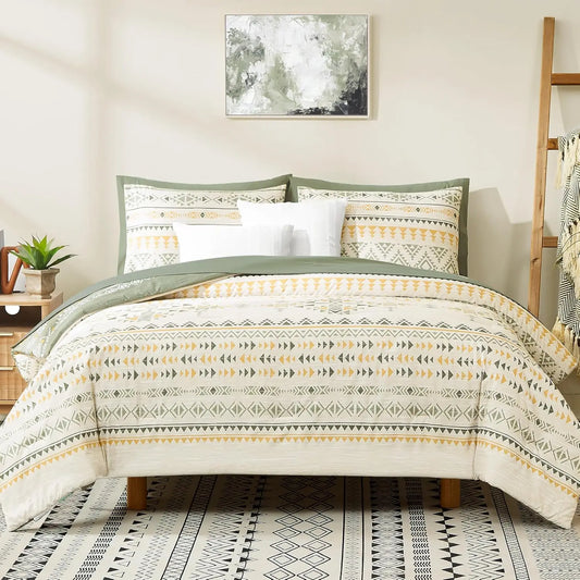 Sage Canyon Boho Duvet Set