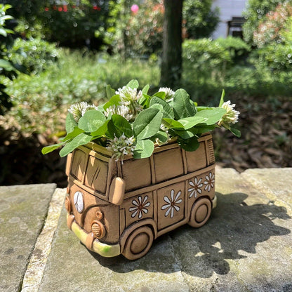 Vintage Hippie Van Planter
