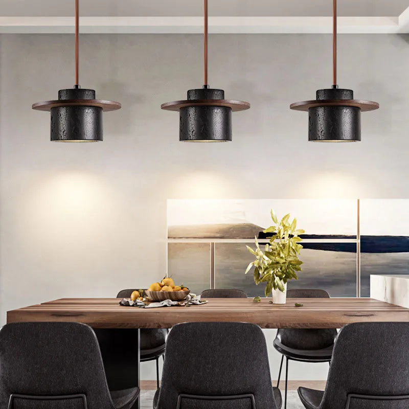 Black Halo Pendant Light