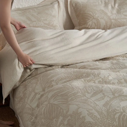Whisper Fern Jacquard Duvet Set