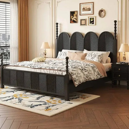 The Noir Arch Manor Bed Frame