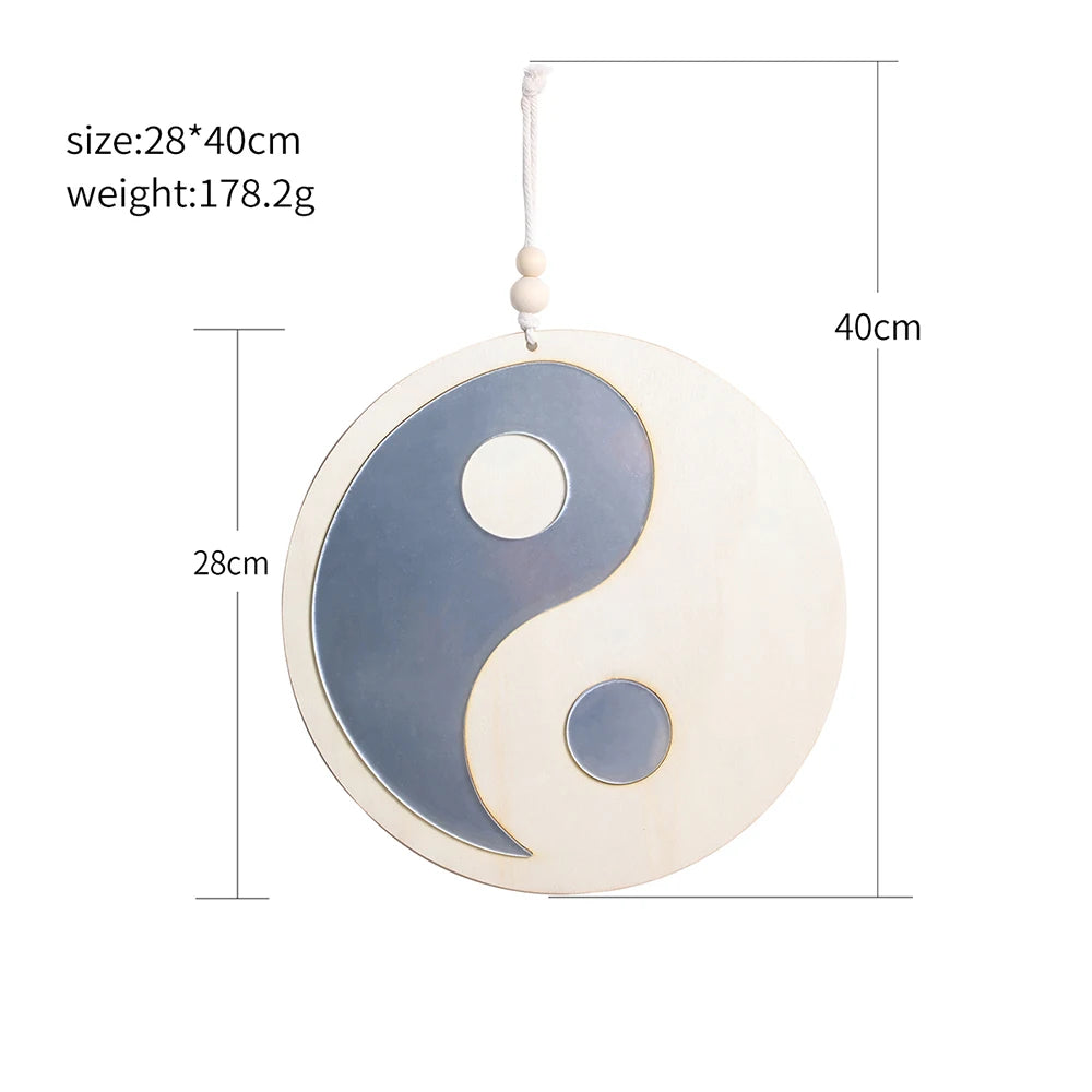 Yin Yang Wood Mirror