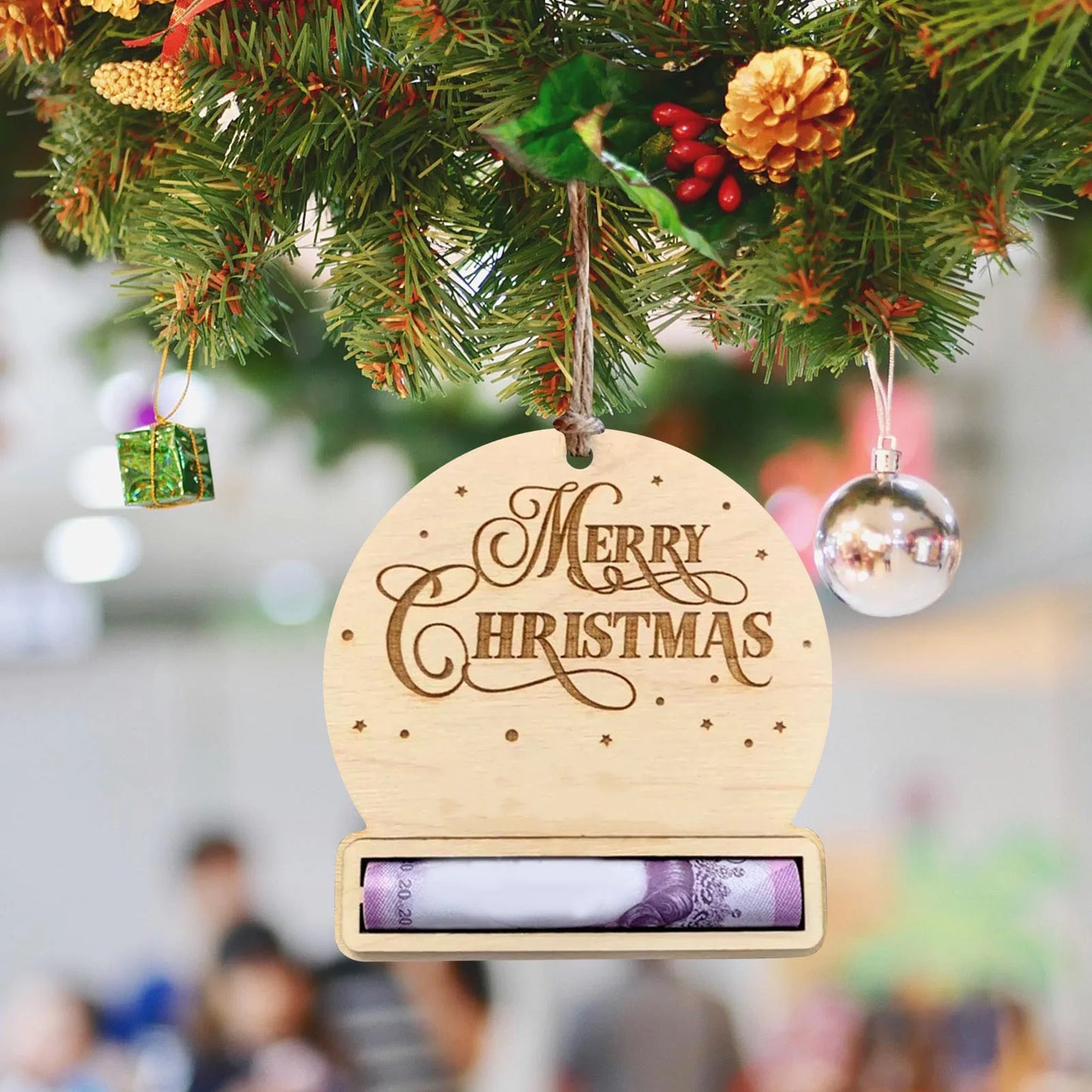 Christmas Money Cash Gift Tree Decor