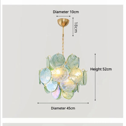 Aurora Opaline Cascade Chandelier