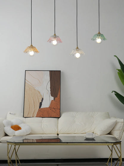 Petaluxe Glass Bloom Pendant Light