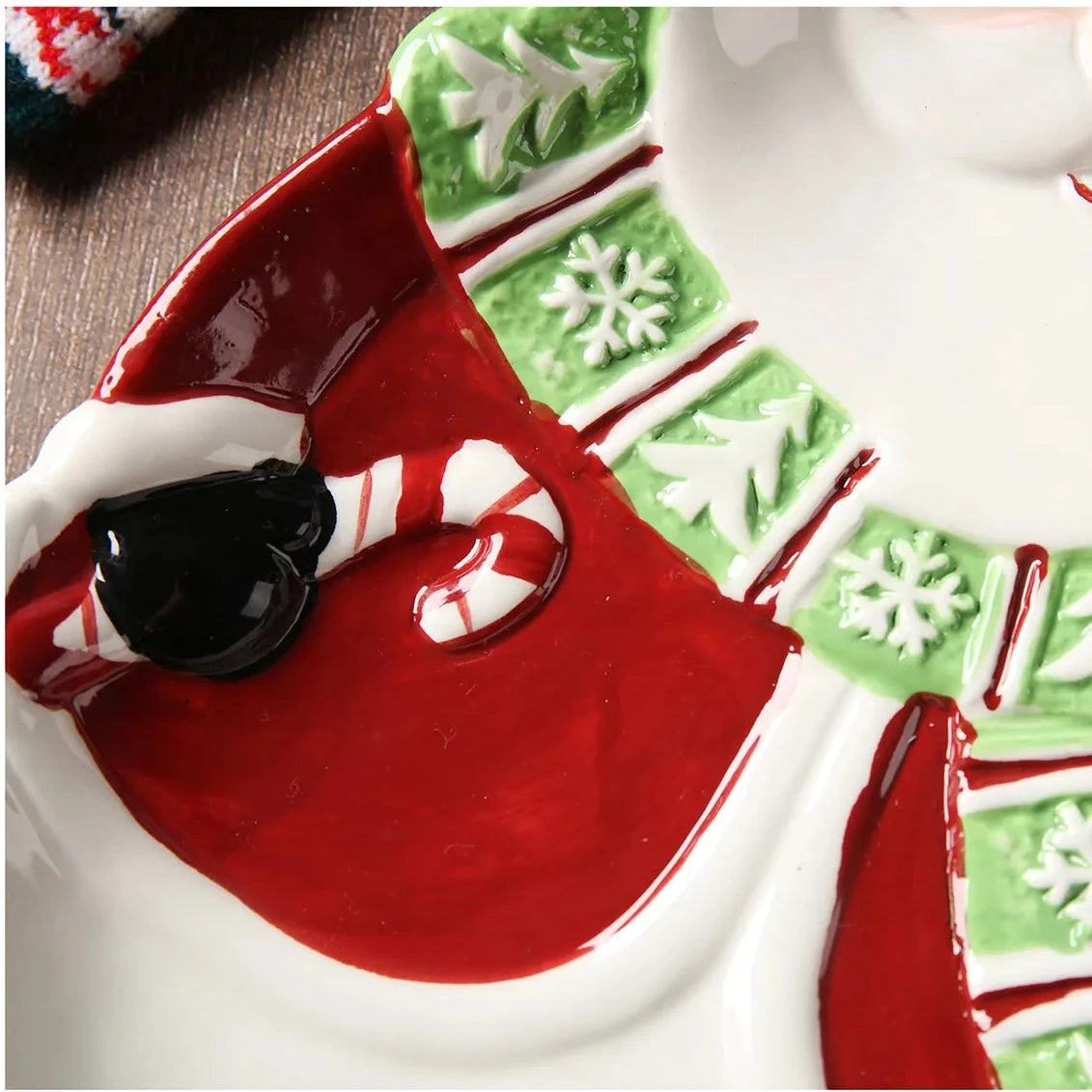 3D Hand-Painted Christmas Plates