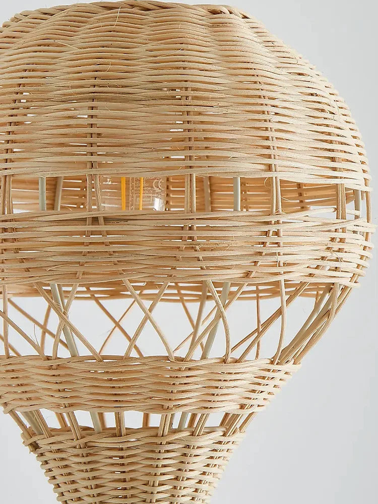 Rattan Hot Air Balloon Pendant Light