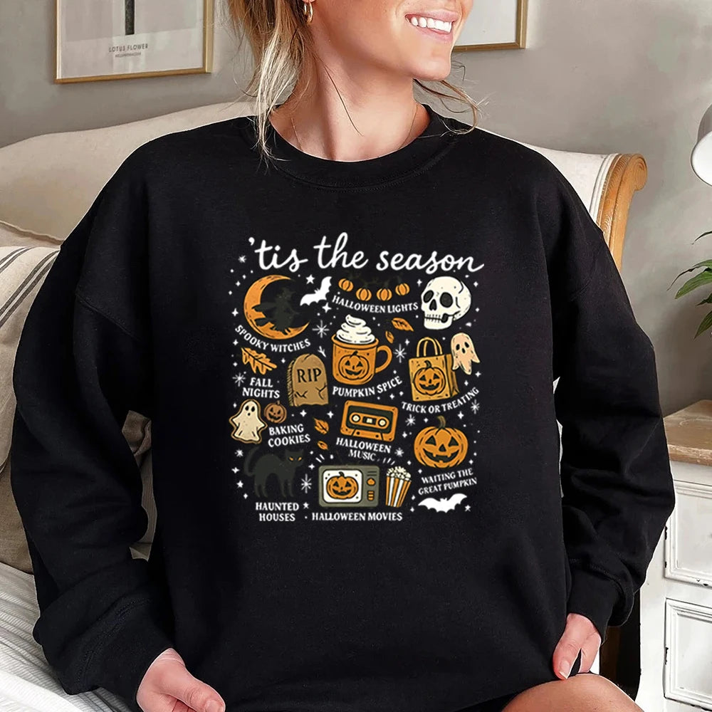 Tis The Season Retro Halloween Sweatshirt