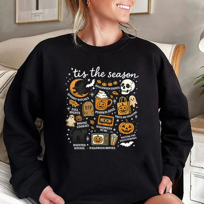 Tis The Season Retro Halloween Sweatshirt
