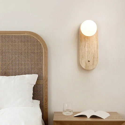 Elyra Travertine Wall Sconce