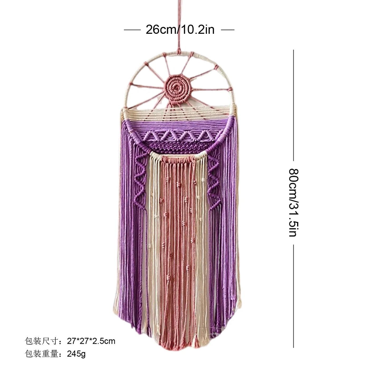 Ray of Serenity Purple Macramé