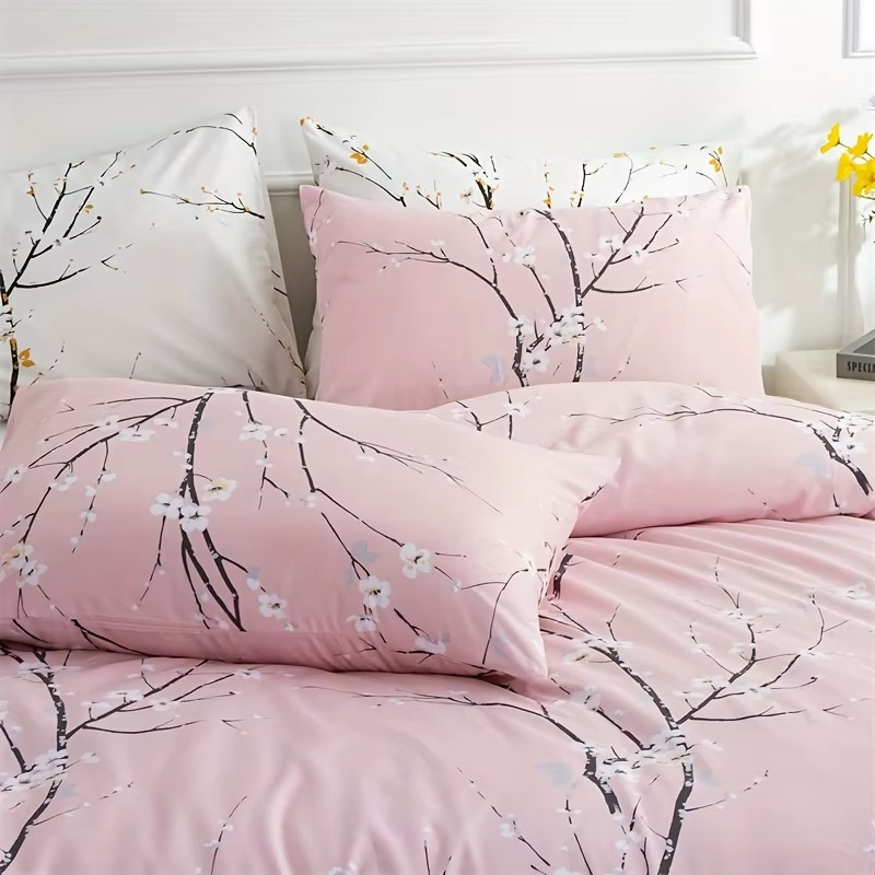 Sakura Spring Pink Duvet Cover Set