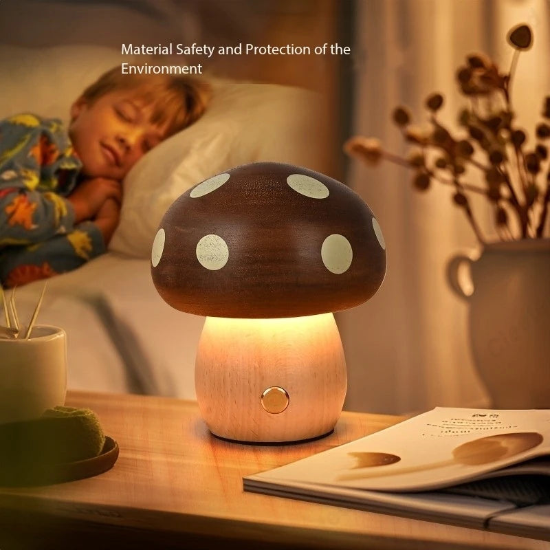 Glowshroom Wooden Night Light