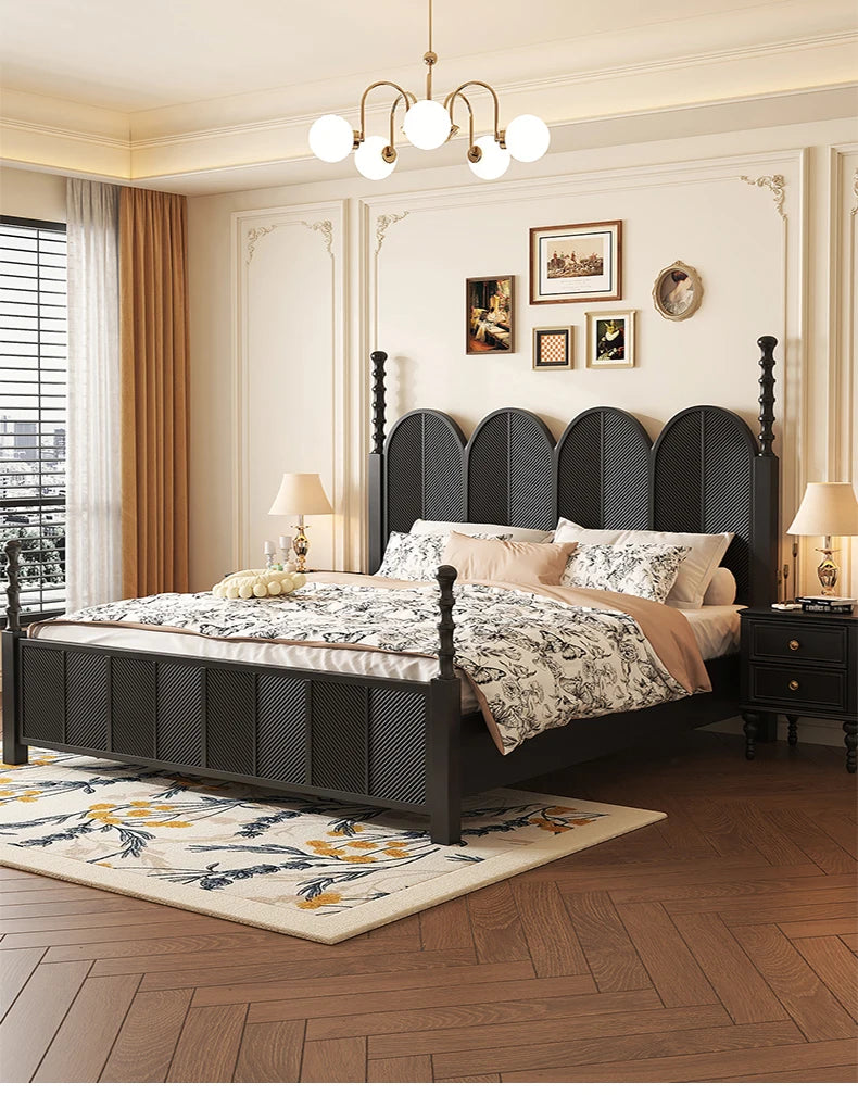 The Noir Arch Manor Bed Frame
