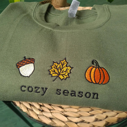 Unisex Cozy Season Embroidered Sweatshirt