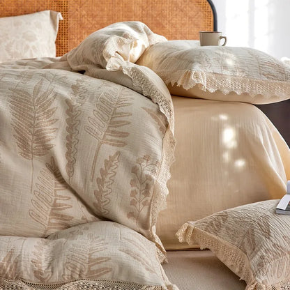 Whisper Fern Jacquard Duvet Set