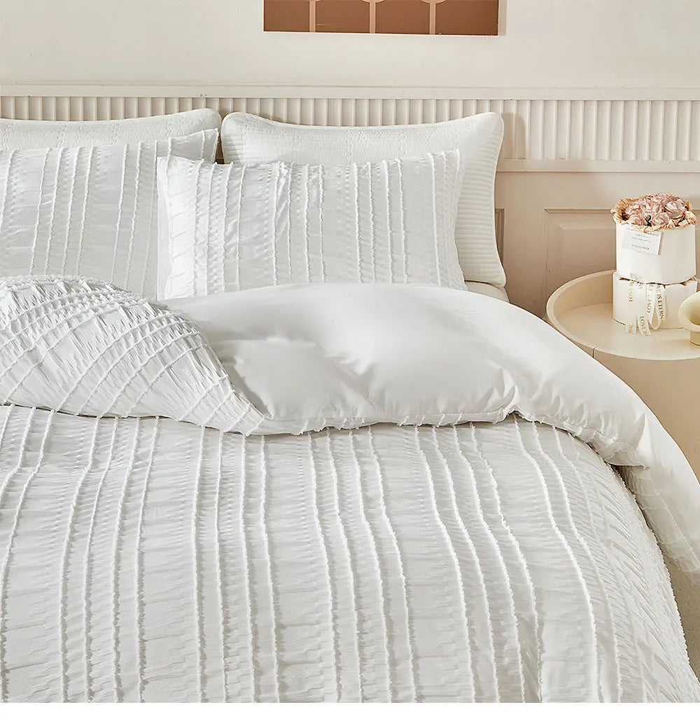 Pleated Tranquility Bedding Set