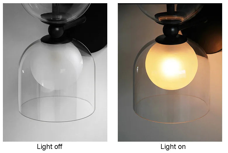 Dualis Ember Glass Wall Sconce