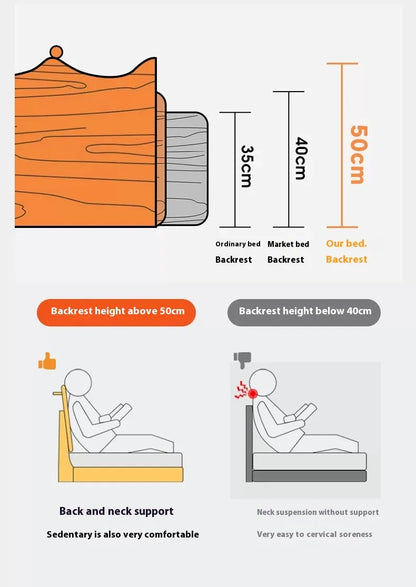 CrownRest™ Solid Wood Bed