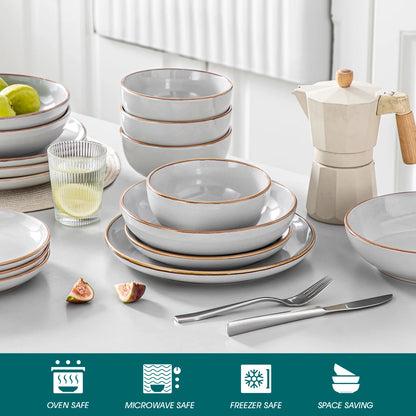 NYMPH Grey-Sesame Glaze Tableware Set