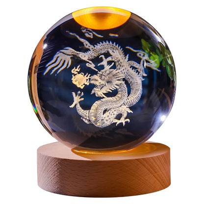 12 Chinese Zodiac Crystal Ball Light
