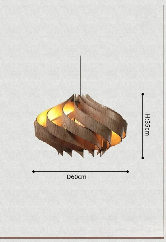 Crescent Swirl Pendant Light