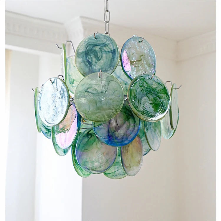 Aurora Opaline Cascade Chandelier