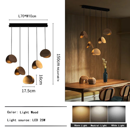 Nomad Petal Wooden Pendant Light