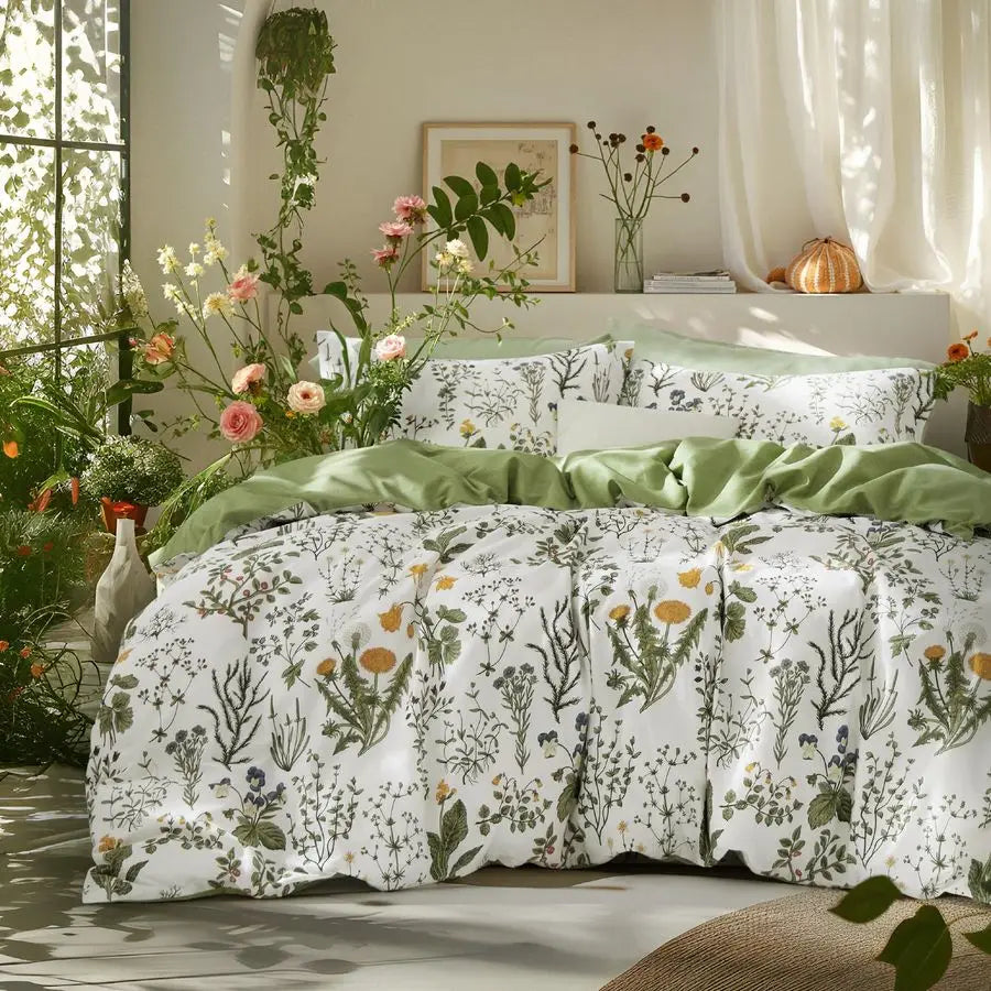 Wildgarden Reverie Reversible Duvet Cover Set