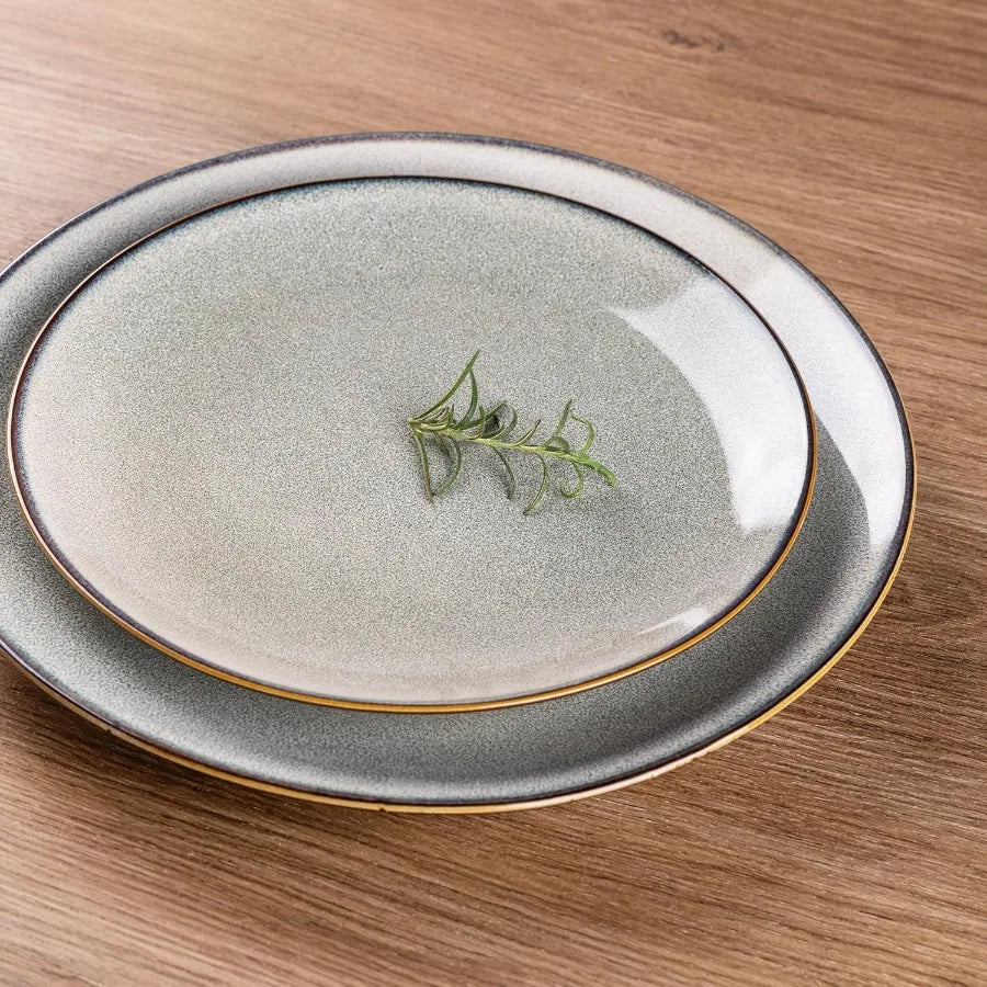 Glazique Aura™ 12-Piece Stoneware Dinnerware Set