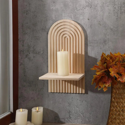 ArcoFlute Wooden Wall Niche Shelf