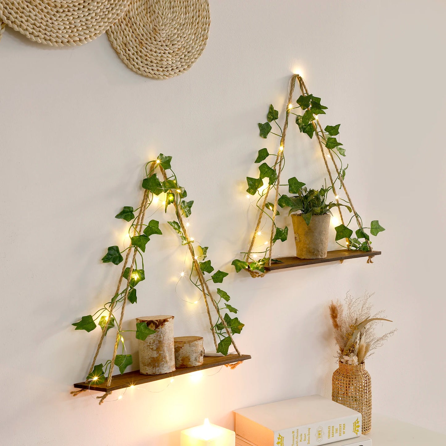 GlowLeaf Triangle Shelf