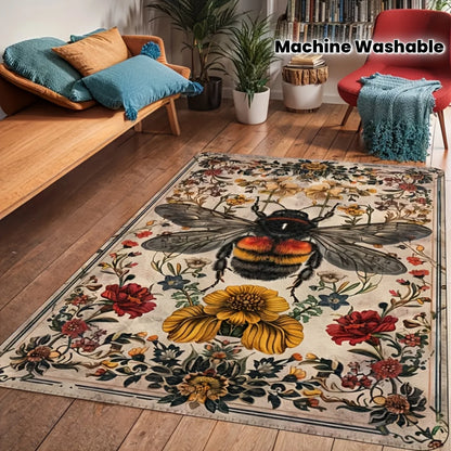 Botanical Guardian Bee Rug