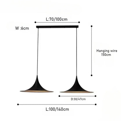 Twist Cone Pendant Light