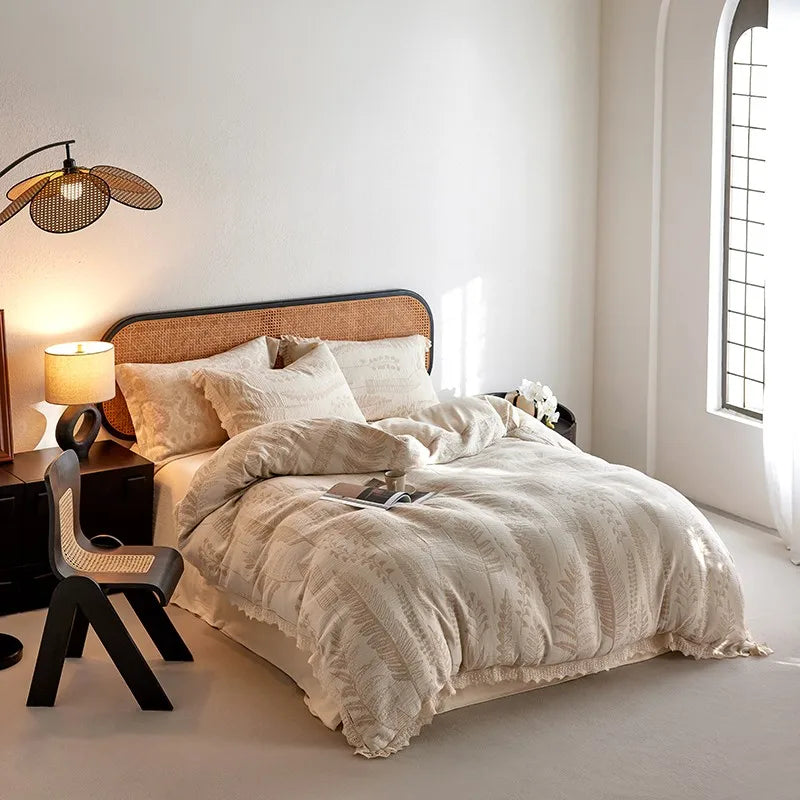 Whisper Fern Jacquard Duvet Set